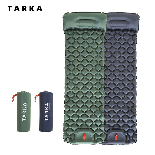 Thick Inflatable Camping Mattress with Built-In Pillow