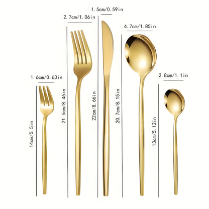 30 Piece Stainless Steel Cutlery Set